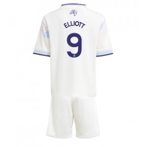 Fotbalové Dres Aston Villa Harvey Elliott #9 Dětské Třetí Oblečení 2025-26 Krátký Rukáv (+ trenýrky)